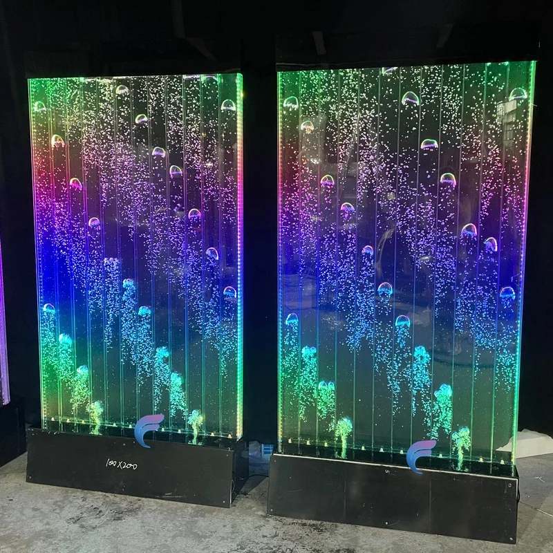 custom.Luxury Hotel & Home Custom Made LED Bubble Screens Contemporary Acrylic Wall Panel Living Room