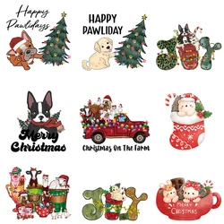 9piece New Exquisite cartoon stickers for Christmas Iron On Patch Thermal Transfer Diy Accessory Washable Arts  Stickers Patch