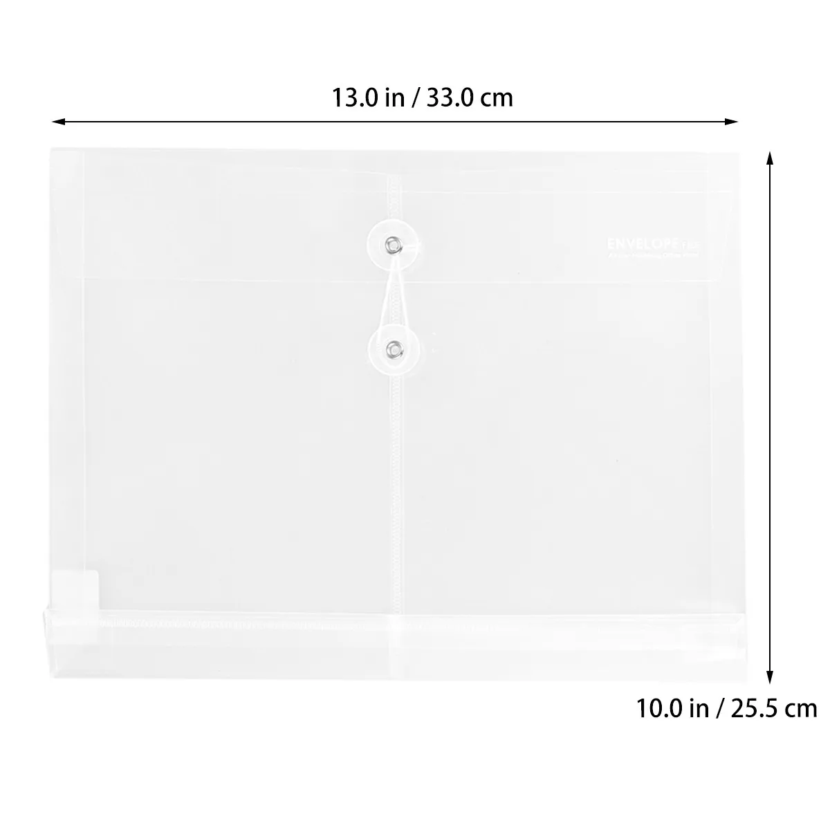 A4 Clear Plastic Envelopes 10 Pack Waterproof Tear Resistant Document Folders String Tie Closure School Office