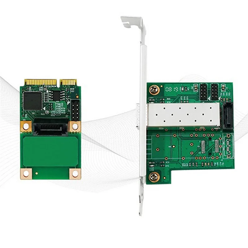 

I210 Chip Single Optical Port Gigabit Network Card Mini Pcie Portable Ethernet Card Network Adapter Network Card