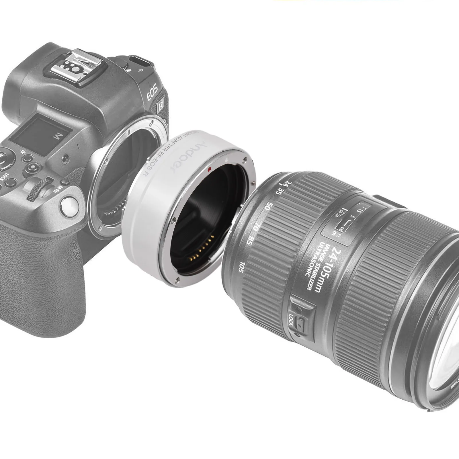 Camera Lens Adapter Ring Autofocus IS Image Stabilization EF EF S Lens to R RF Mount Adaptor for Full Frame Cameras