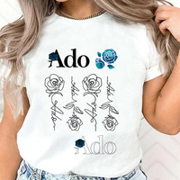 Ado tshirt women summer t-shirts female comic graphic funny clothing