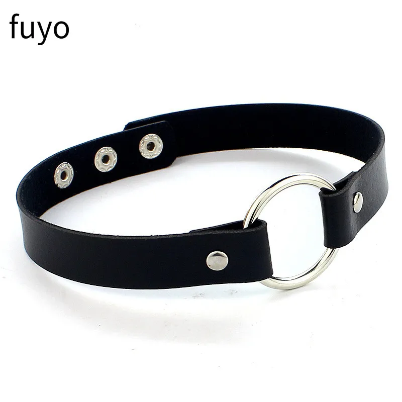 Goth Punk Spike Rivet Choker Collar For Women Circle Cross Necklace Neck Strap Cosplay Chocker Gothic choker necklace