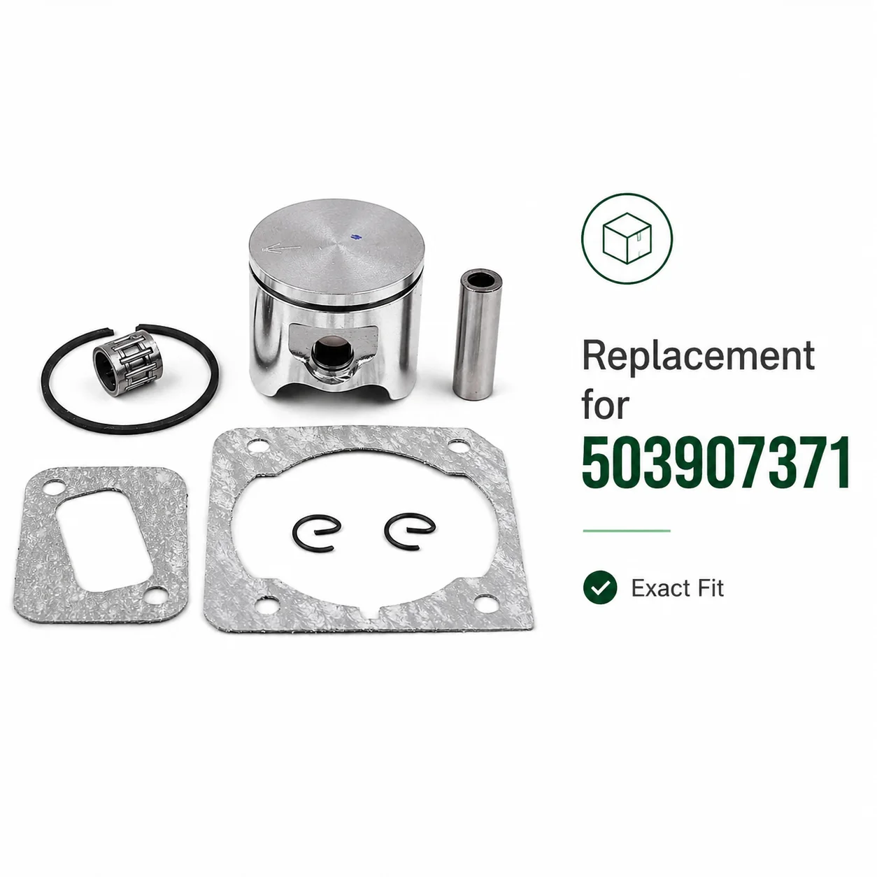 42mm Piston Ring Kit Cylinder Base Gasket Muffler Gasket Bearing For Husqvarna 340 345 Chainsaw Saw Parts 503 90 73 71 503907371