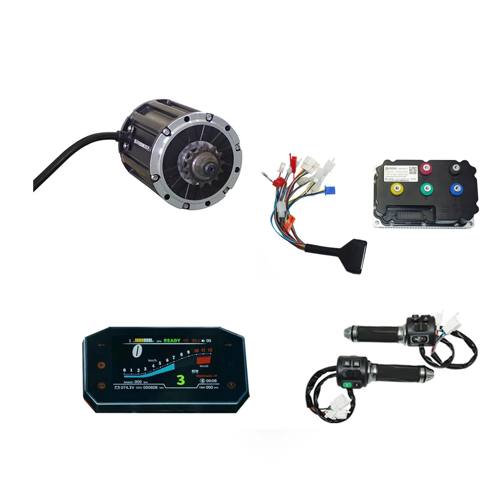 رائجة البيع Qs 120 مجموعة المحرك ل سكوتر كهربائي 72 فولت 70 km/ساعة 2000 واط منتصف محرك ضرس نوع Fardriver Nd72360 تحكم جديد