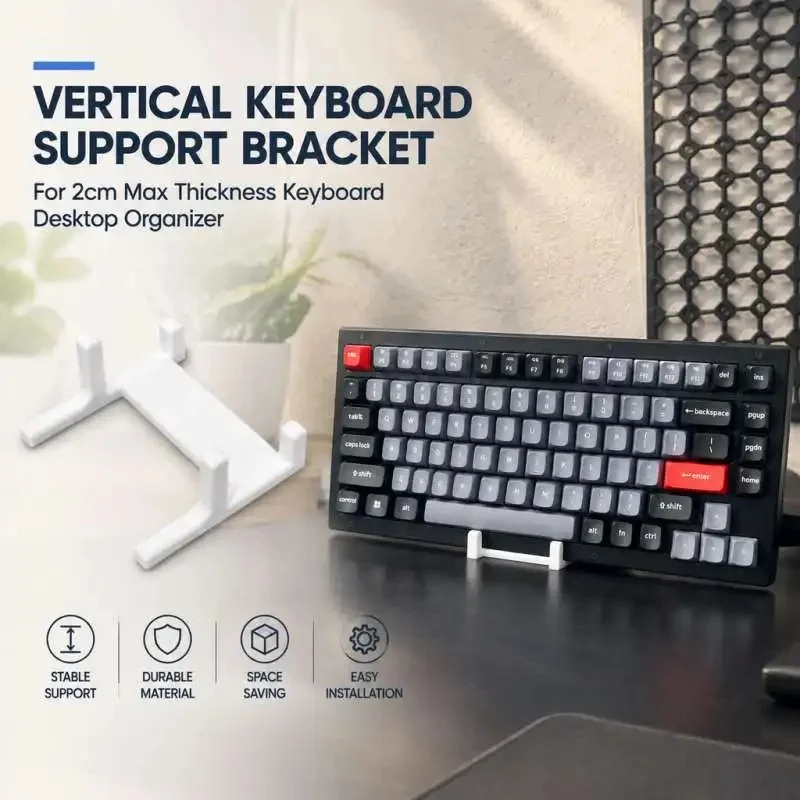 Upright Keyboard Stand For Keyboard Within 2cm Thickness Desktop Vertical Holder