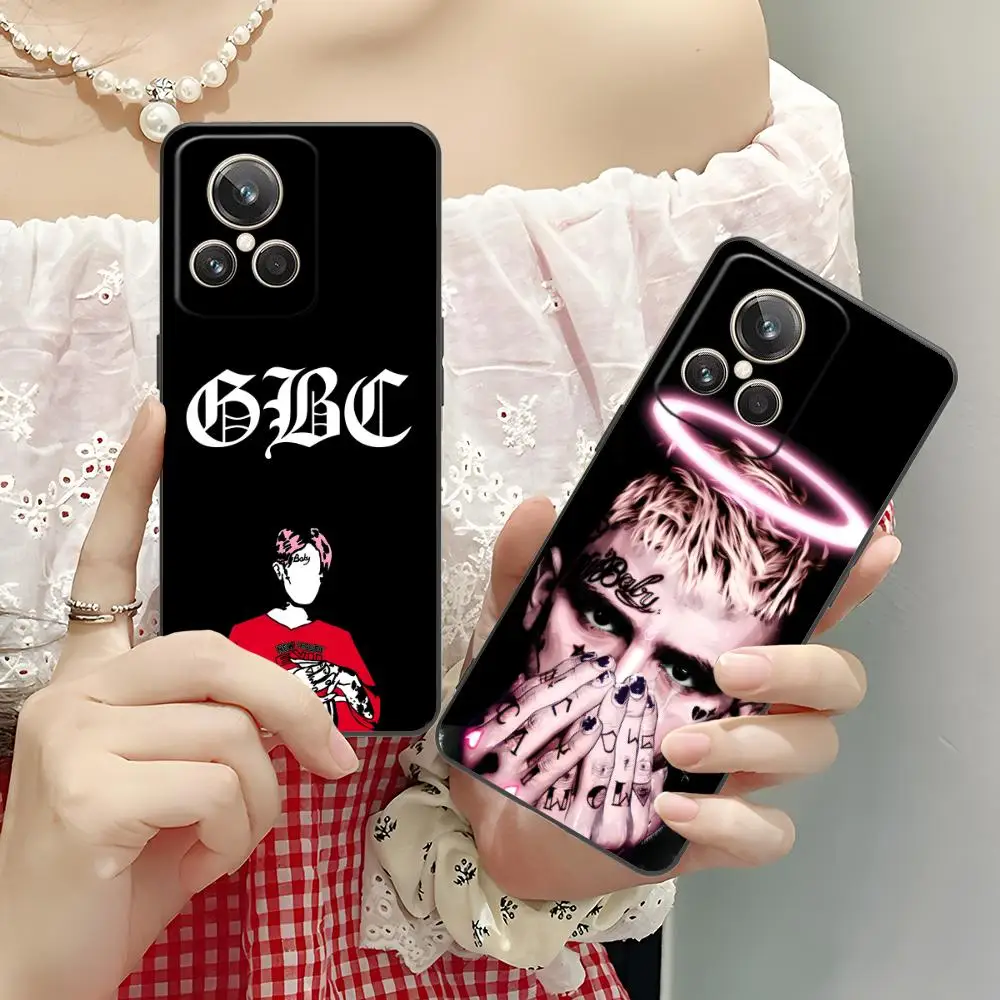 Lil Peep Rapper Mobile Phone Case for Realme 15 14 13 12 11 10 9 Pro Plus T i Lite 5G Colorful Printing Cover Smartphone Pretty