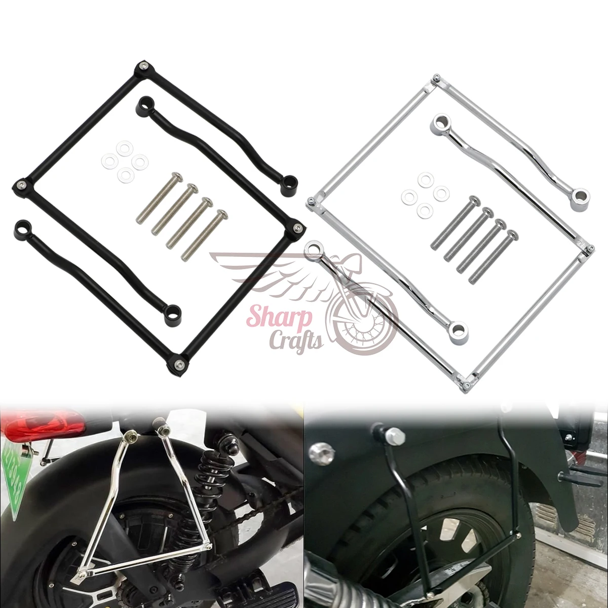 Motorcycle Accessories Side Saddlebag Support Mount Brackets For Yamaha Dragstar V-star DS XVS400 XVS650 XVS950 XVS1100 XVS1300