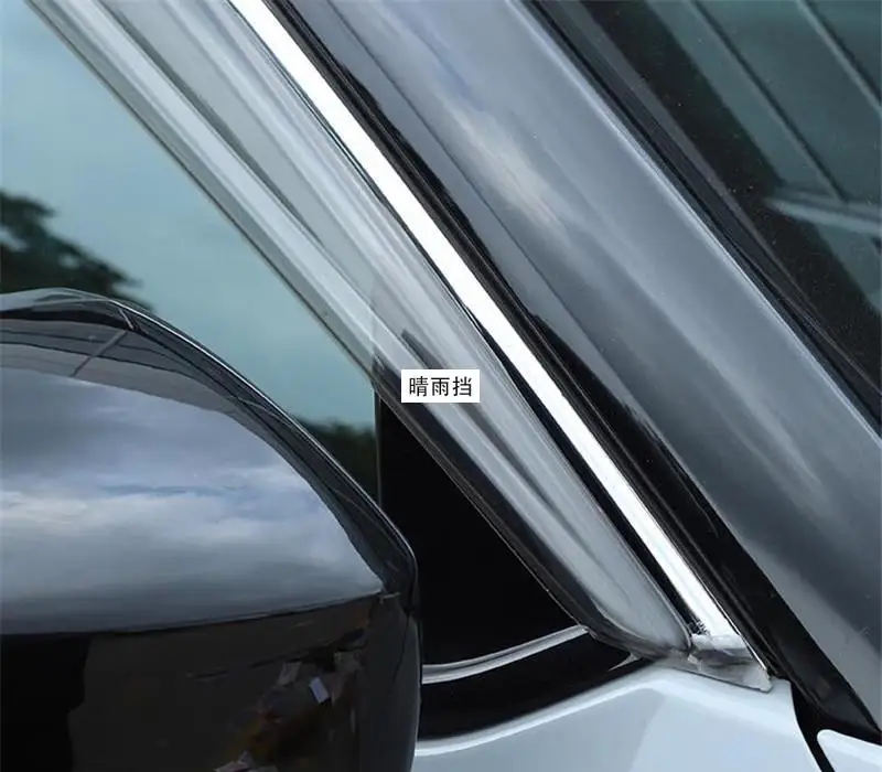 Car Styling Finestra Visiera Per Ford Edge L 2023 + Adesivo Esterno Deflettore Pioggia Sopracciglio Guard Protector Decorazione Accessori