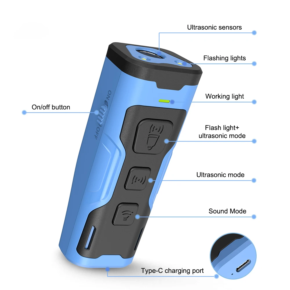 Hot Selling Anti Barking Trainer Stop Barking Rechargeable Ultrasonic Bark Control Dog Repeller