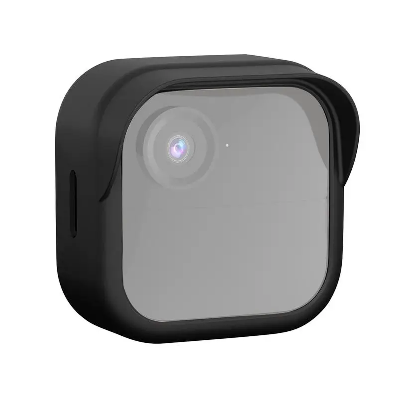 Silicone Security Camera Protective Case Cover Brim Design Weather-Resistant Camera Cover forBlink Outdoor 4 (4th Gen)