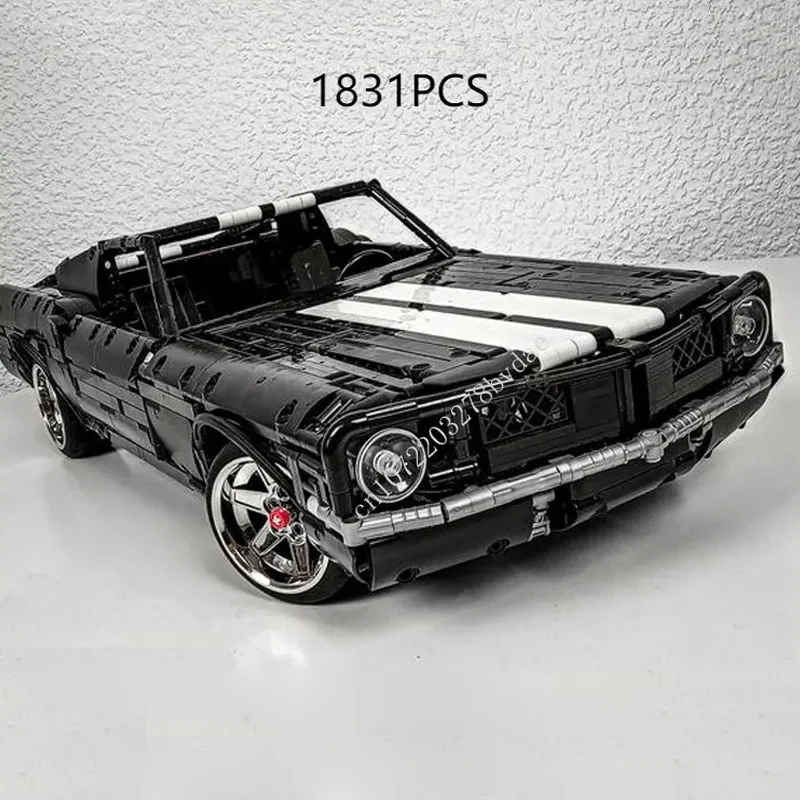 Moc technische ford mustang 1:10 Modellbau steine Ziegel klassische Muskel rennwagen Geburtstag Weihnachten pädagogisches Spielzeug Geschenk