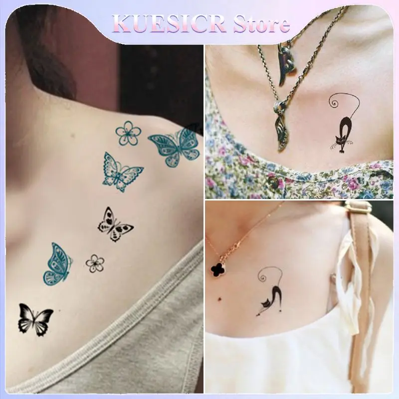 

1/2/3 PCS Sexy Female Water Transfer Sketch Temporary Tattoo Stickers Waterproof Long-lasting Body Art Makeup Supplies