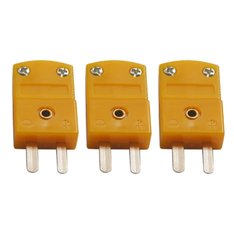 10 Uds. Conector Cable adaptador enchufe termopar macho tipo K, conectores Cable, juego enchufes en