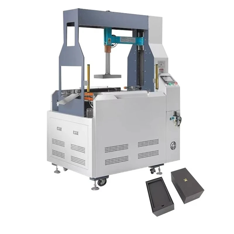 High Stability Semi-automatic Rigid Box Forming Machine Perfume Rigid Box Wrapping Making Machine