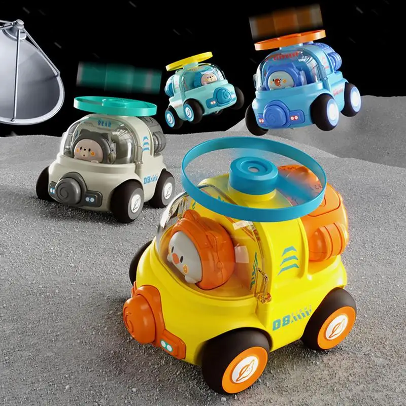 Boys Toy Car Model Cartoon Animal Press Inertia Vehicle Push Car For Children Pull Back Car With Whistle Christmas Birthday Gift