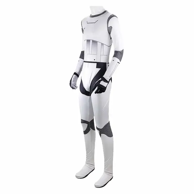 ชุดจั๊มสูทคอสเพลย์ Storm Trooper ชุดแต่งกายสวมบทบาทต่อสู้อวกาศสำหรับผู้ใหญ่ผู้ชายชุดบอดี้สูทแฟนตาเซียชุดปาร์ตี้ฮาโลวีน