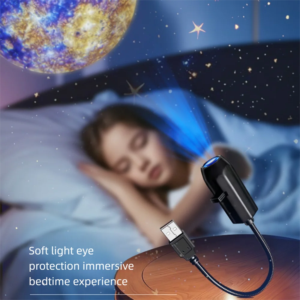 

Новый USB-светильник с планетарной проекцией, атмосферный светильник для Хэллоуина и Рождества, креативный светодиодный ночник.