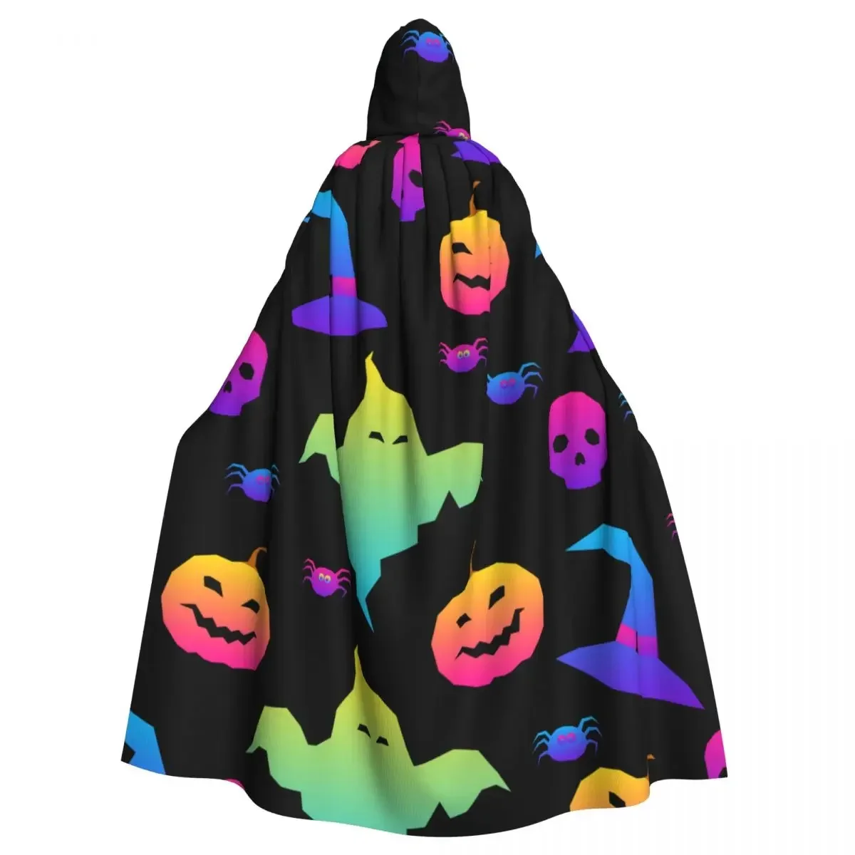 

Средневековые костюмы для косплея, Радуга, счастливый Хэллоуин, накидки с капюшоном, длинные халаты, куртки, пальто, карнавал