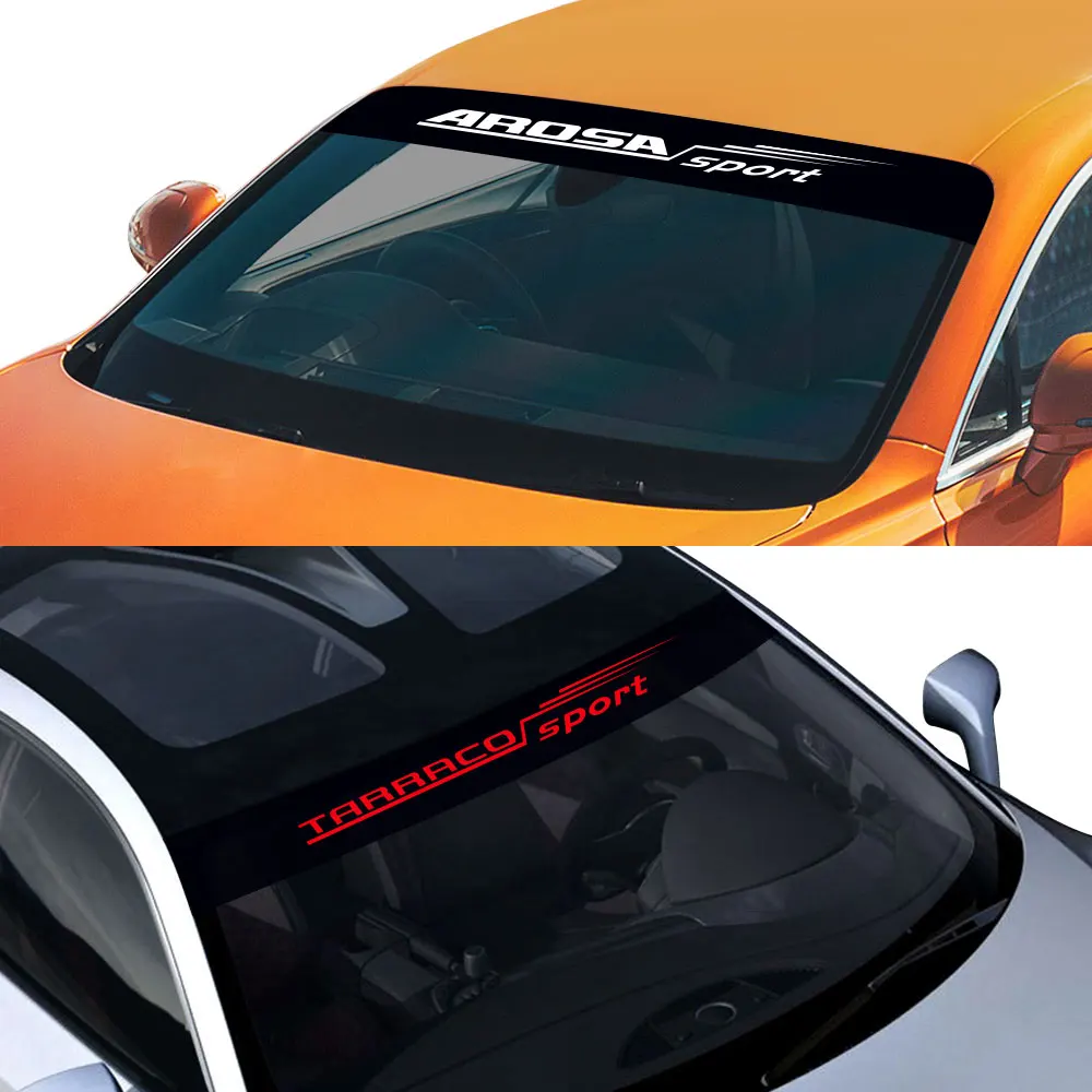 For Seat Leon mk1 Cordoba Ateca Arona Altea Toledo Ibiza Alhambra Arosa Car Front Windshield Decoartive Sticker and Decals