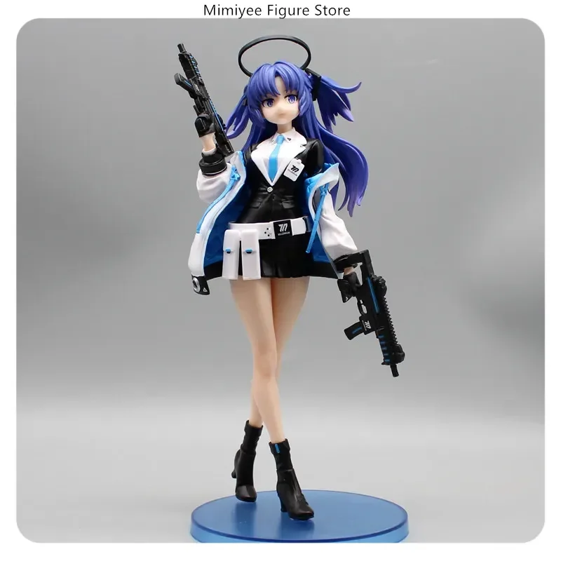Figura de Anime azul de 24cm, modelo de archivo Hayase Yuka, juguete coleccionable, estatua de niña de dibujos animados, regalo ornamental para fanáticos