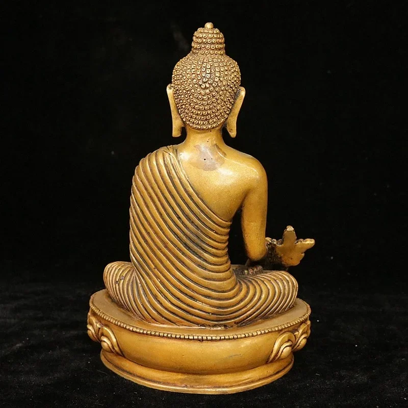 Copper Statue Tibetan Buddhis Amitabha Bronze Shakyamuni Buddha