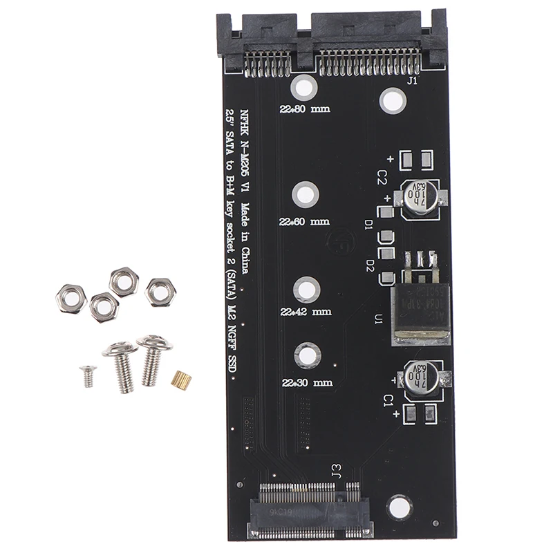 2.5 "SATA 3 naar B + M Sleutel SATA M.2 NGFF SSD Converter Adapter Kaarten Hoge Snelheid voor PC Laptop