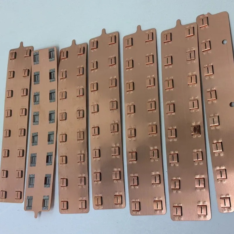 21700-13S8P Copper Busbar for Ebike Lithium Batteries Copper-Nickel Laminated Material 0.3mmThickness with Support Spacer 22.5mm view 5