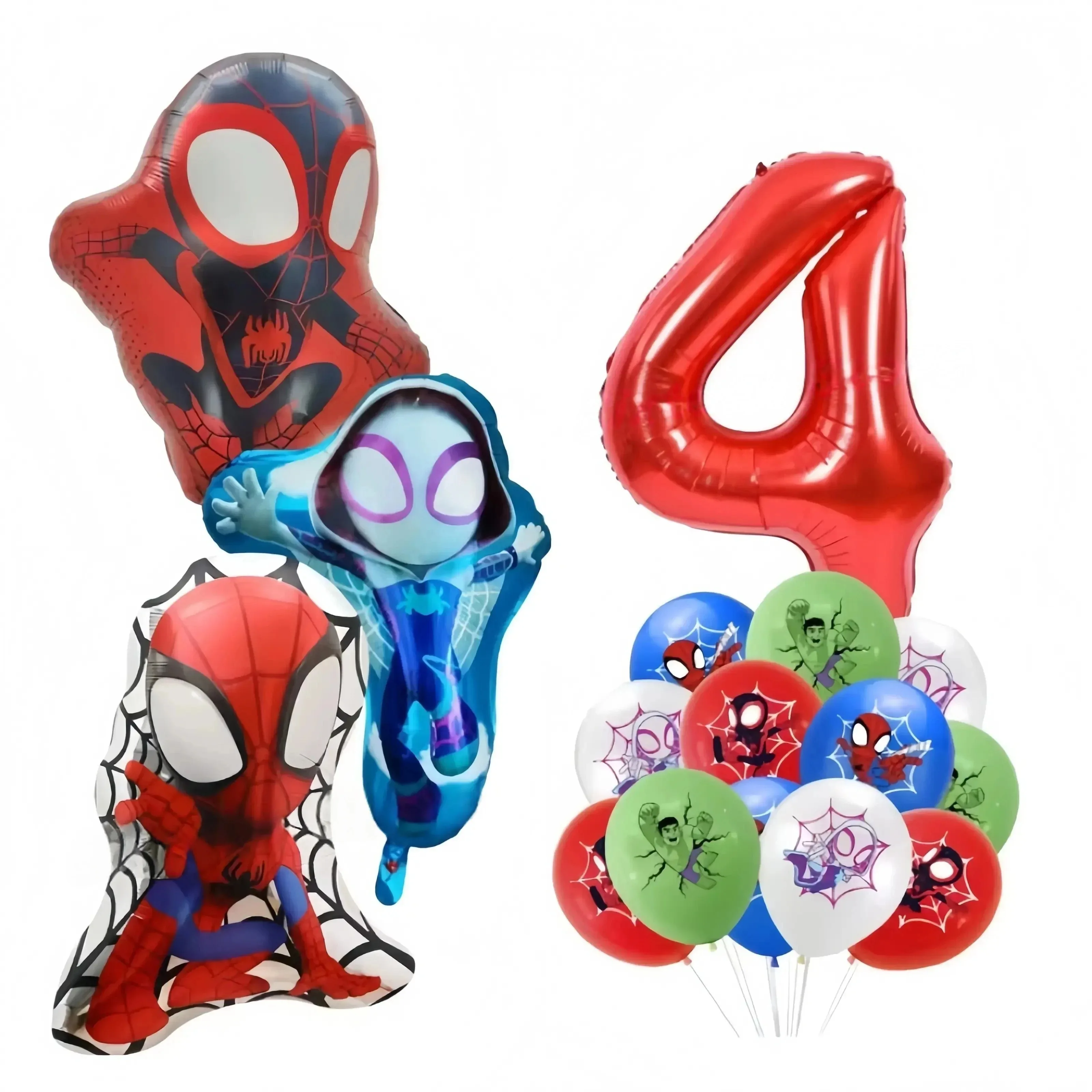 Superhelden-Folienballons Geburtstagsparty-Dekoration Cartoon Kindergeburtstag-Deko Baby-Shower 3D Großer Ballon