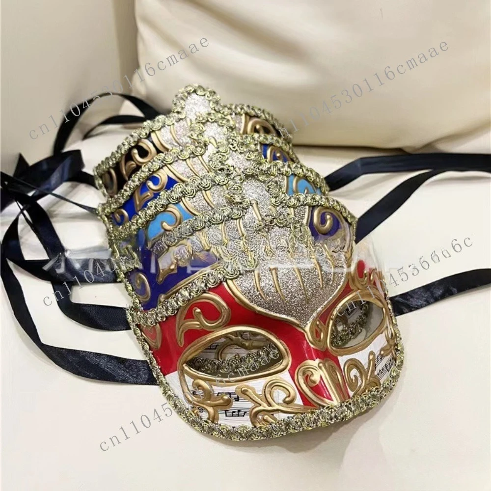 Half Face Venice Carnival Party Grimace Mask High Quality Fashion Halloween Carnival Dress Up