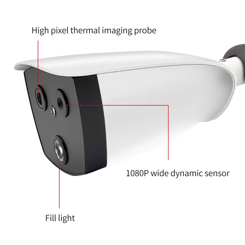 Imagerie de caméra thermique et binoculaire AI Équipement de mesure de la température Linge Caméra Système de sécurité CCTV YC-9288