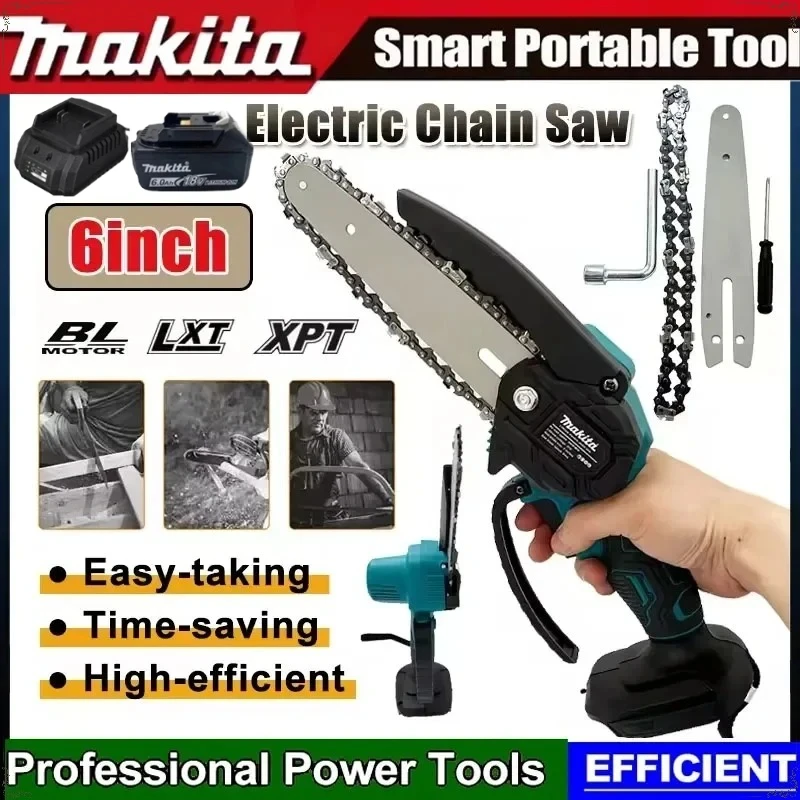 

Электрическая цепная пила Makita для распиловки древесины, 6 дюймов, ручная портативная, для садовых работ и обрезки деревьев