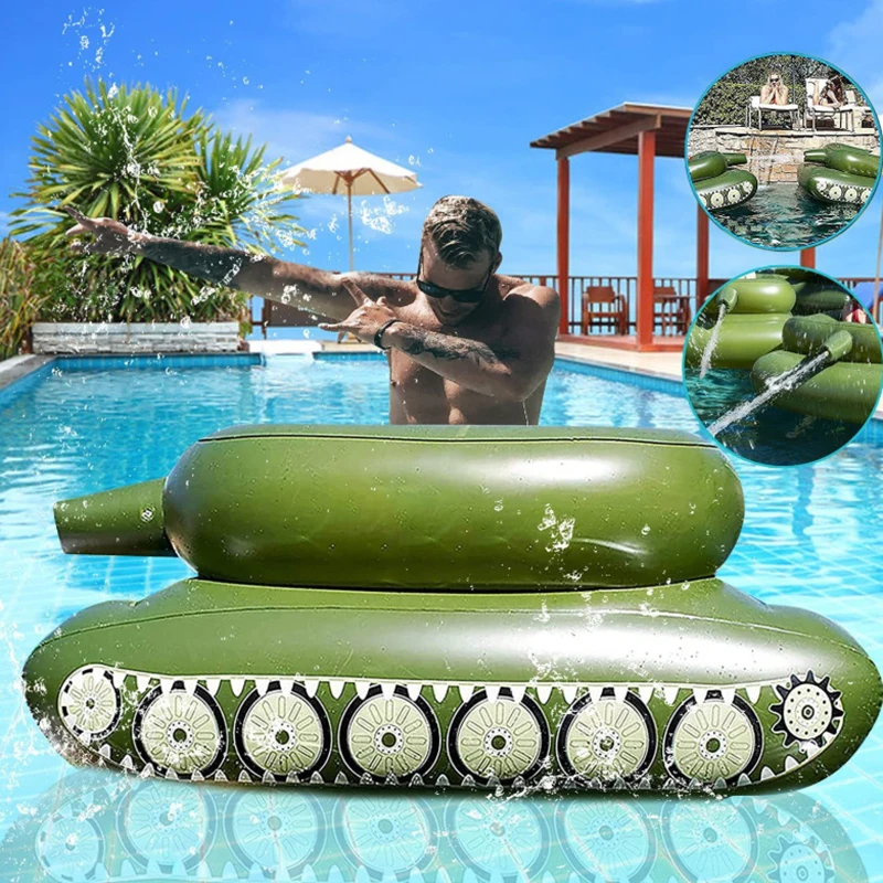 Summer Water Toy Inflatable Bed Water Floating Toy Tank Thickened PVC Inflatable Mat Swimming Pool Fun Toys Water Floating Mat