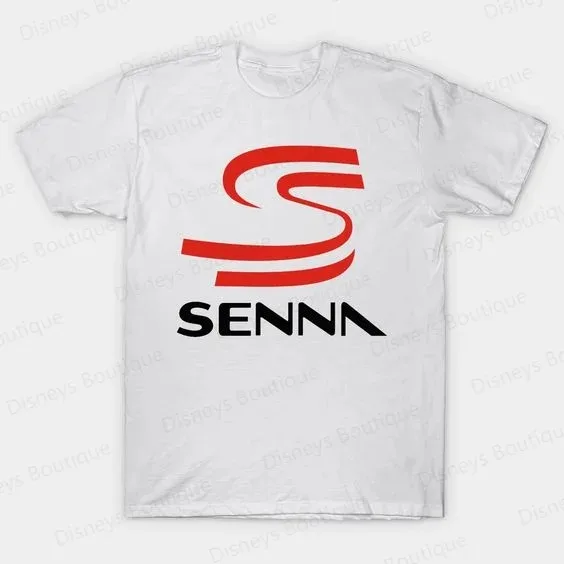 2024 New Arriavl Vintage Brazilian “Senna F1 Legend“ Summer T-shirt Same Short-Sleeved Top Oversized Tee for Adult/Kids Pullover