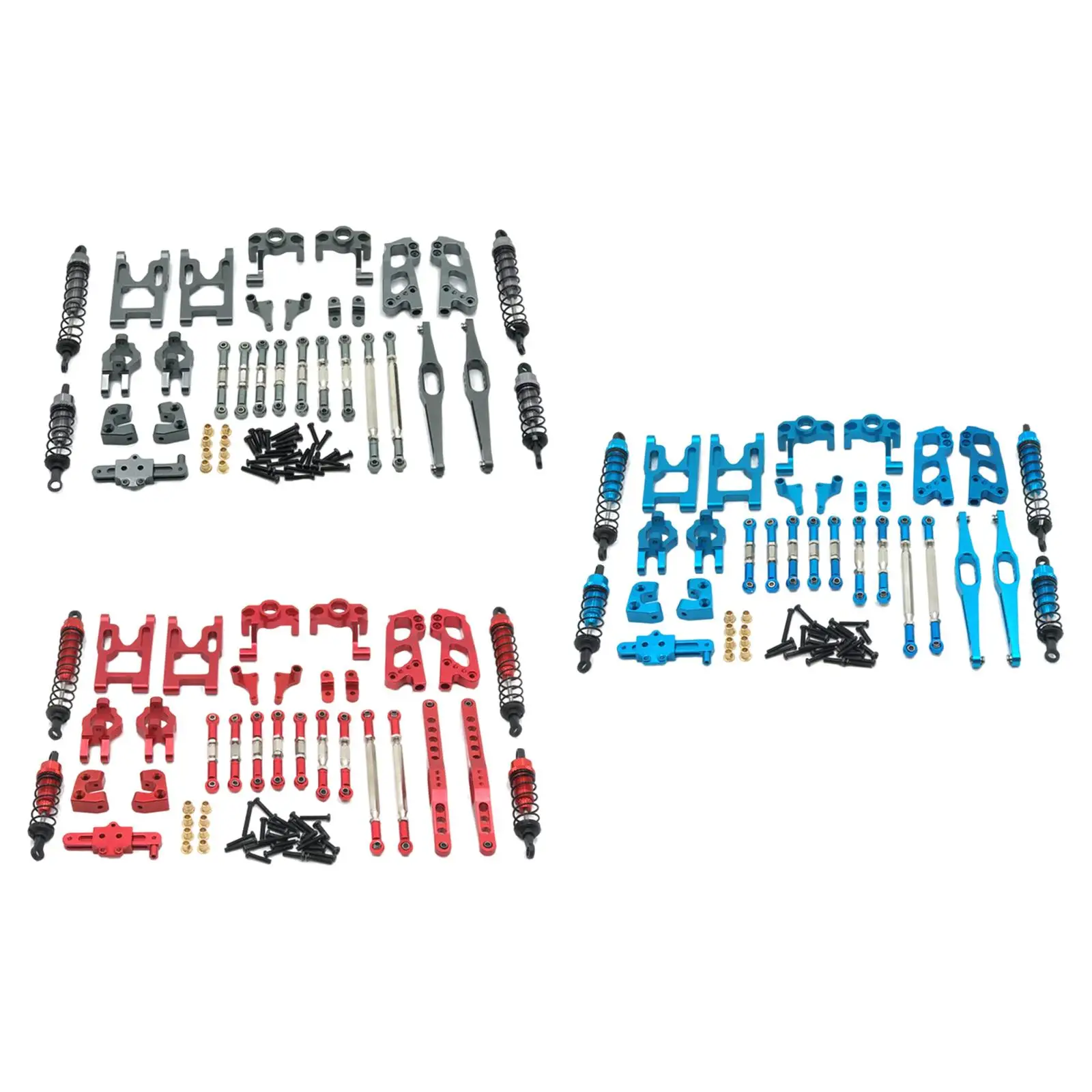 RC Car Metal Steering Link Rod Pull Rod Knuckles Hub Carrier Alloy Model Car Spare Parts for Wltoys 12428 12423 FY-01 02 03
