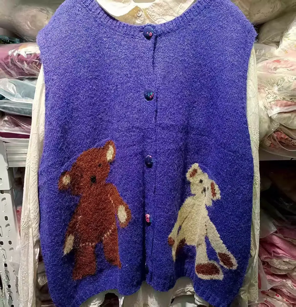 

6 Colors Women Autumn Winter Harajuku Knitted Sweater Vest Female Casual Vintage Retro Chic Kawaii Cute Sweet Loose Vest