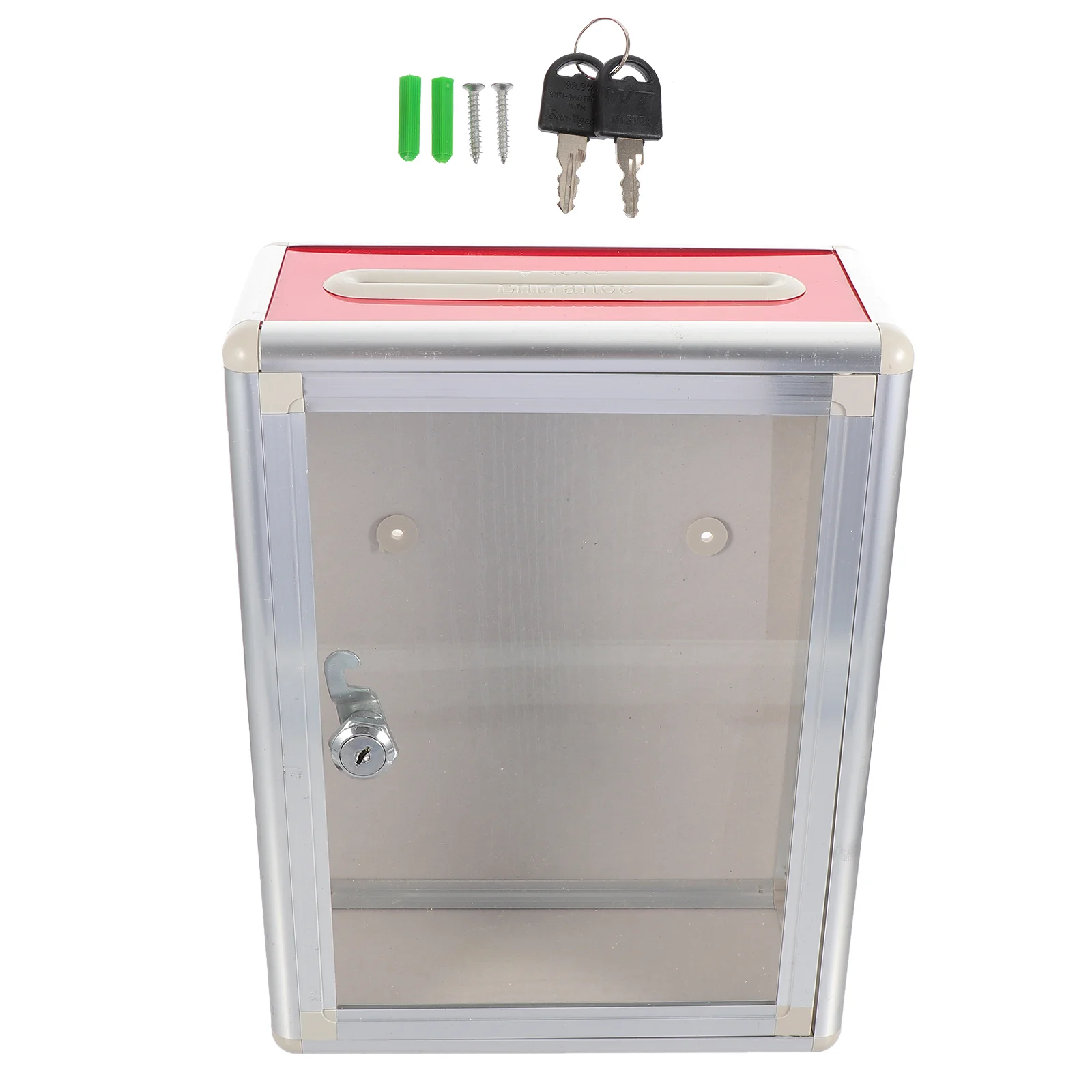 Aluminum Suggestion Box Construction Wall Mountable Desk Placement Wear Resistant Rust Proof Anonymous