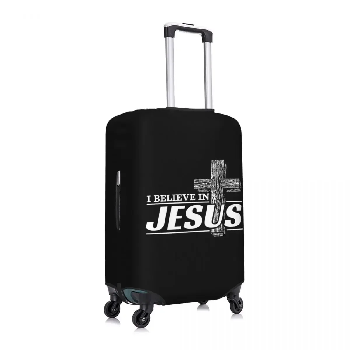 Custom I Believe In Christ Luggage Cover Funny Cristianity Faith Suitcase Protector Covers Suit For 18-32 inch