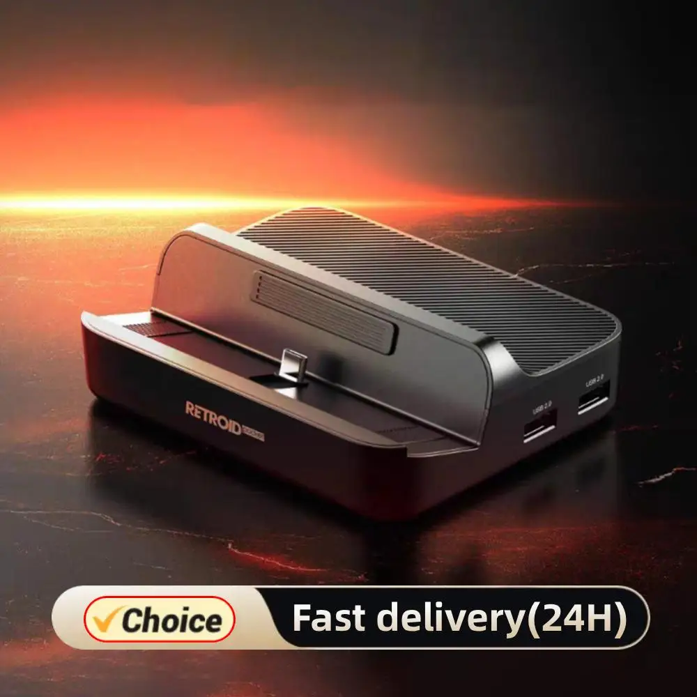 

Зарядная док-станция 7 в 1 для Retroid Pocket 5 Док-станция PD Зарядка HDMI-совместимое зарядное устройство Док-станция для RP5 RP4 Pro RP4