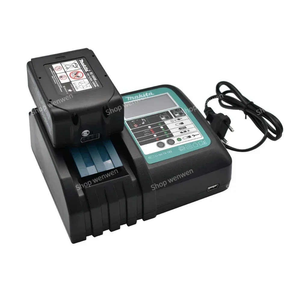 Makita 18VRC battery charger 3A 6A 14.4V 18V 6AH Bl1830 Bl1430 BL1860 BL1890 tool power charger USB Prot 18VRF with LED display