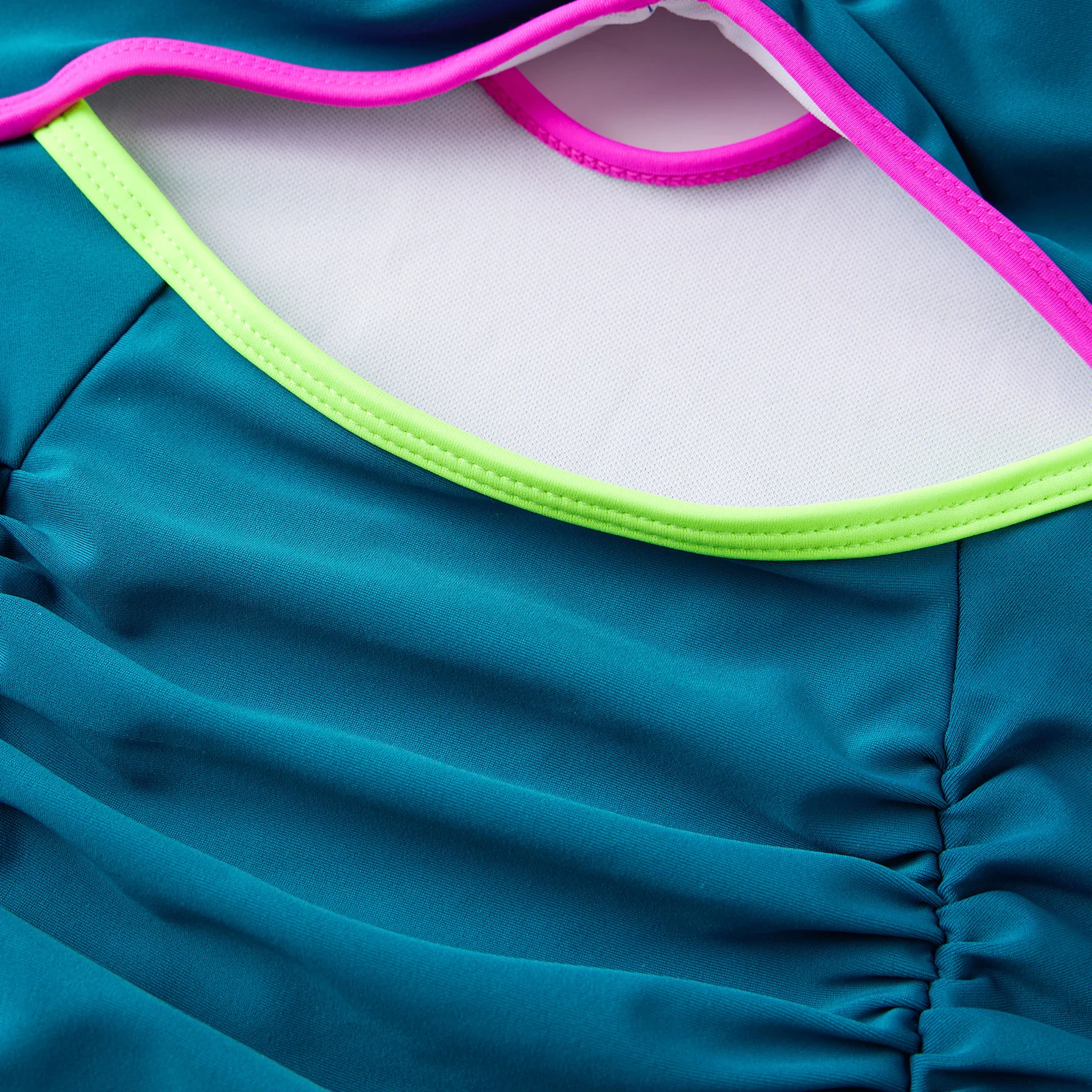 

Cutout Front Tummy Ruched Contrast Tummy Swimsuit Sleeveless Front Tummy Control Swimsuit Front Top Rated