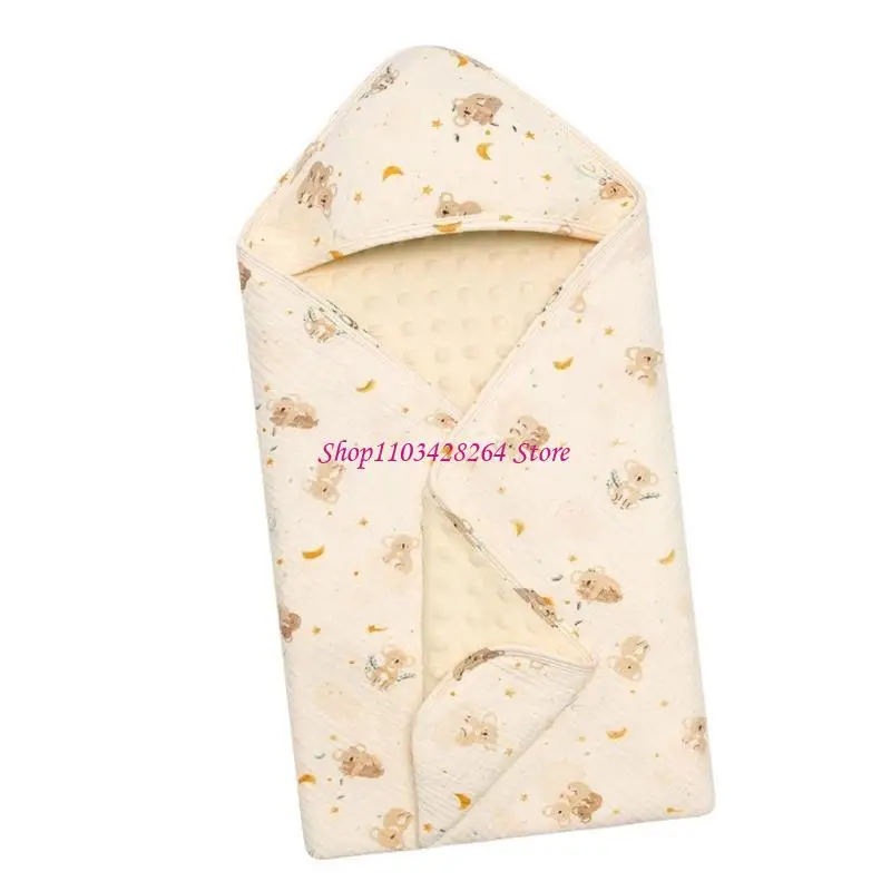  Newborns Bath Towel Cotton Breathable Washcloth 75x75cm Large Size Multi Use Swaddles Blanket with Quick Dry Technology