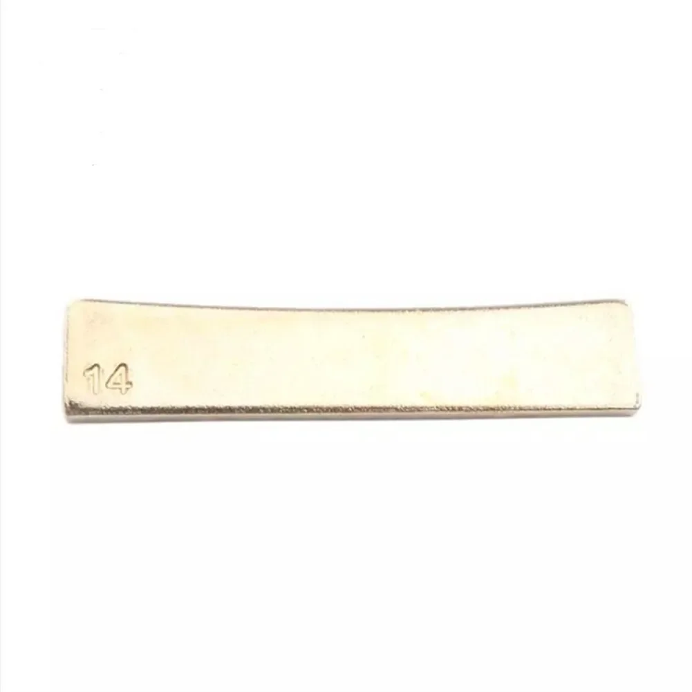 Guitar Fret Press Caul Insert Fingerboard Fret Press Gold 2.48 X 0.53 X 0.15inch 9 Size DIY Tools High Quality