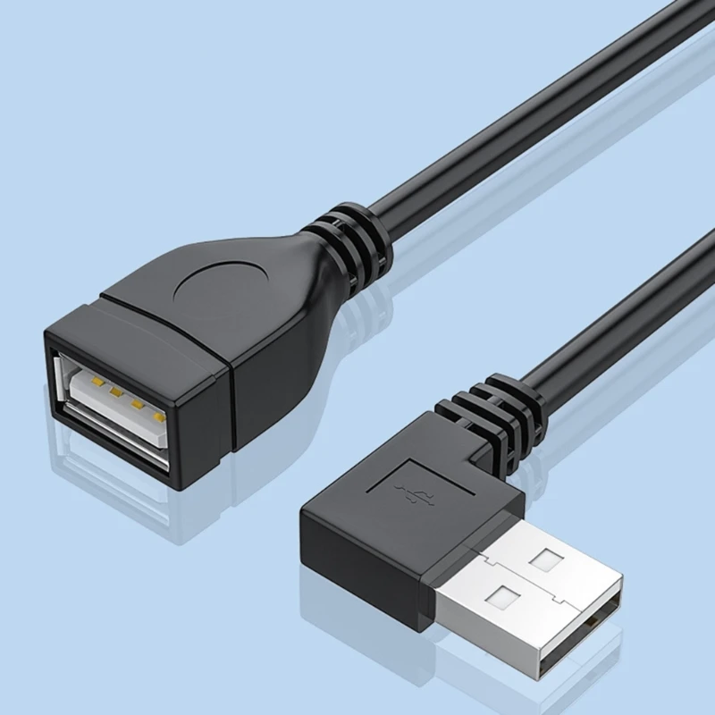 30cm 50cm 100cm USB 2.0 A Male to Female 90 Angled Extension Adaptor cable USB2.0 male to female right/left/down/up cable cord