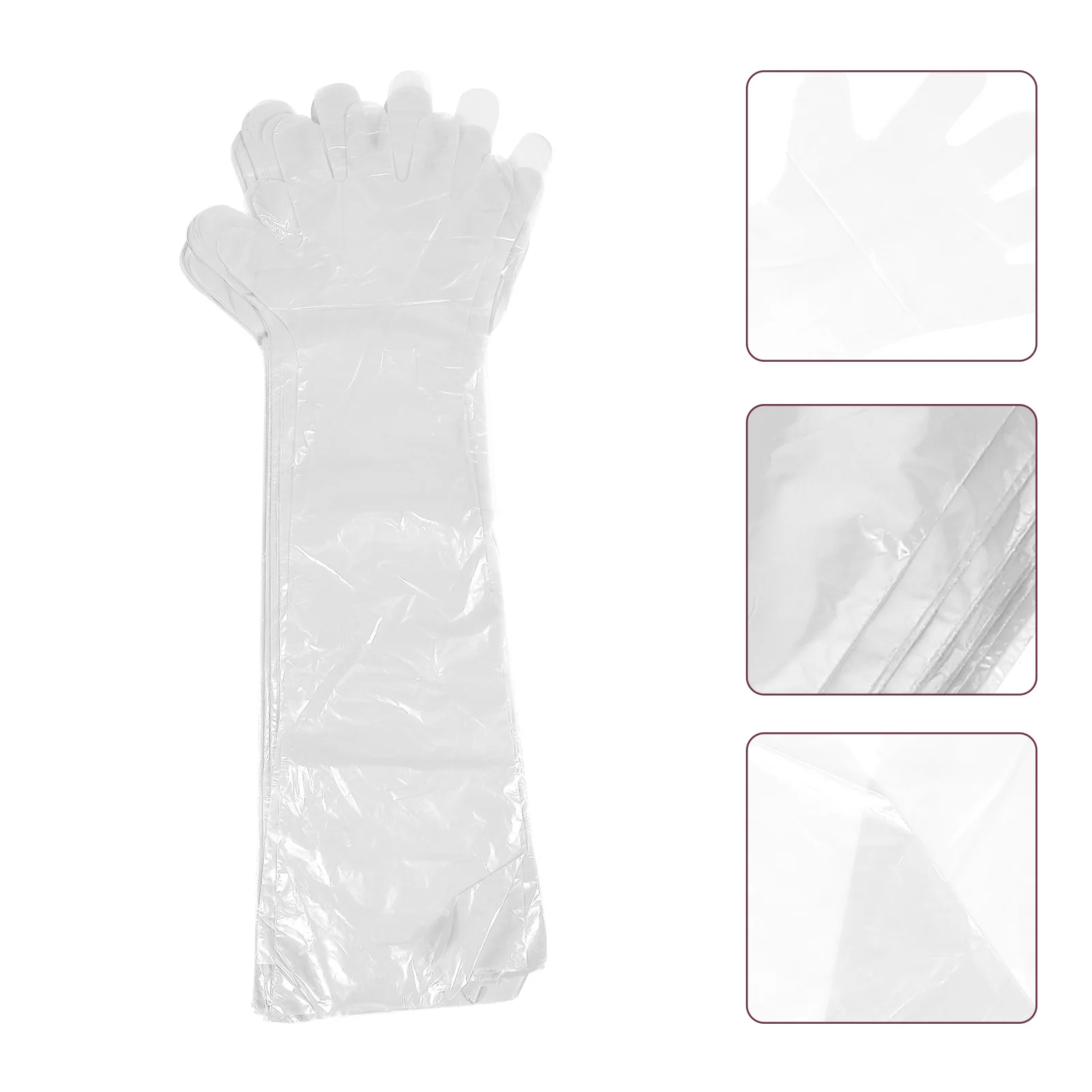 

50Pcs Midwifery Disposable Gloves Long Arm Livestock Delivery Veterinary Pig Sheep Cattle Protection Gloves Delivering Protector