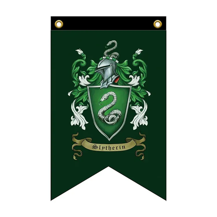 30*50cm Harried Magic School Banner bandera Potters Hogwarts decoración de fiesta universitaria pintura figuras de acción de juguete regalo para