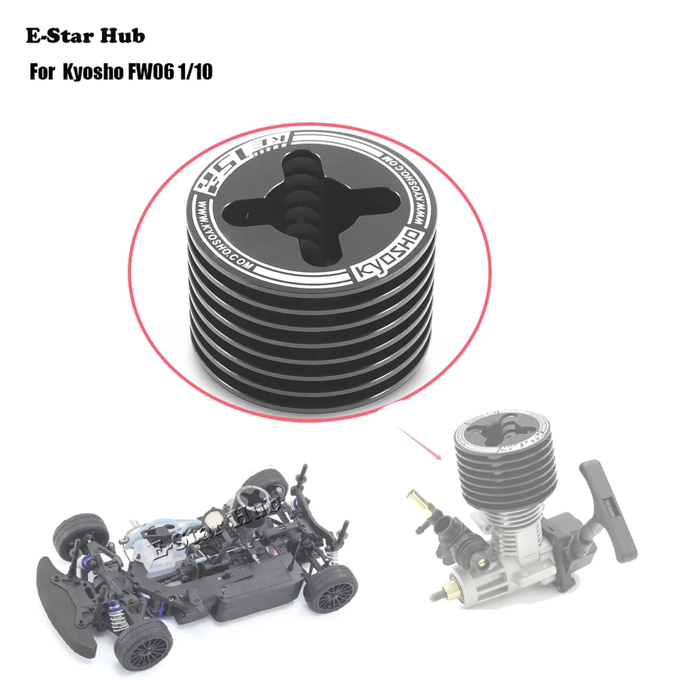 Kyosho ラジコンエンジンKE15SP用スペア パーツ６点 Metal Engine Heatsink KE15SP 74033-01 for Kyosho FW06 1/10 RC Car