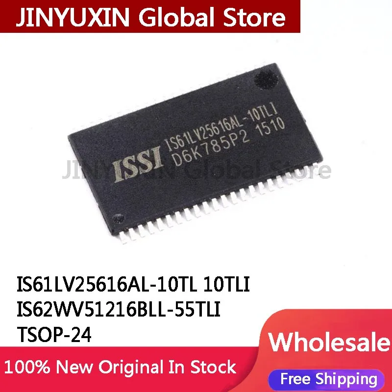 

5pcs IS61LV25616AL-10TL 10TLI IS61LV25616AL IS62WV51216BLL-55TLI IS62WV51216BLL TSOP-44 IC In Stock Wholesale