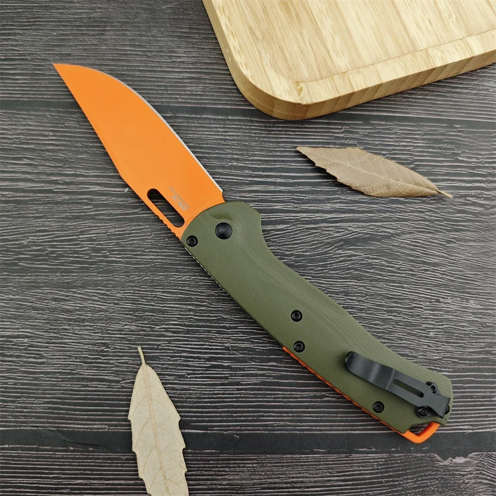 Hot BM 15535 G10 Handle CPM-154 Clip Point Blade Hunting Folding Knife Outdoor Camping EDC Tools Tactical Survival Flipper Knife