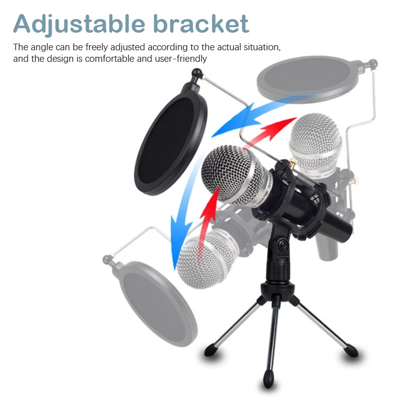Desktop Statief Verstelbare Microfoonstandaard Voor Computer Video Chatten Gaming Podcasting Opname Vergadering Opname ﻿